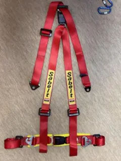 Sabelt 4点式ハーネスシートベルト 赤