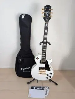 超美品】Epiphone Les Paul Custom White IBGC - メルカリ
