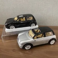ミニカー 2台セット シルバー ブラック