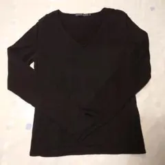 Ralph Lauren ブラック Vネック 長袖 カットソー M