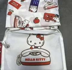 新品　ハローキティ　エコバッグ　買い物バッグ　トートバッグ　レトロのサムネイル