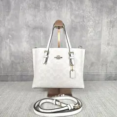 COACH　コーチ　 モリー　ハンドバッグ　25 シグネチャー　レザー　PVC