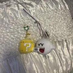 【2点セット！】テレサ マスコットキーチェーン＆ハテナブロックチャーム（USJ）