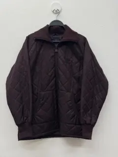 adidas キルティングジャケット S ダークブラウン