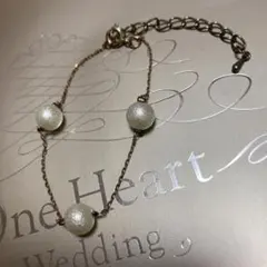 コットンパール ブレスレット ゴールド