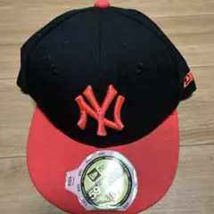 New Era 59FIFTY キャップ 黒/赤 6 3/4
