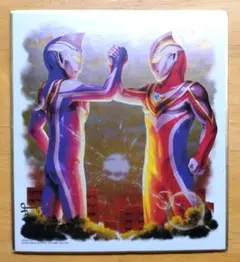ウルトラマン色紙アート　地球はウルトラマンの星
