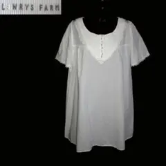 m25336・L・値下★LOWRYS FARM★チュニック・綿混のサムネイル
