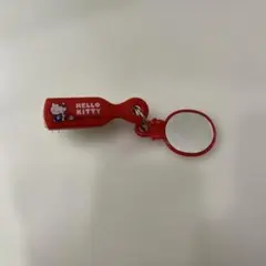 Hello Kitty ブラシ　鏡　ミラー　セット　レッド