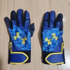 Under Armour バッティング用手袋 青/黄色