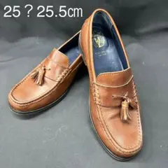 J3【used】ピンチタッセル　ローファー　タッセル　革靴　メンズ　7M