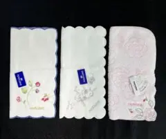 【未使用・美品】NARUMI ナルミ +renoma タオルハンカチ3枚セット