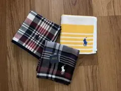 ポロラルフローレン　タオルハンカチ　3枚
