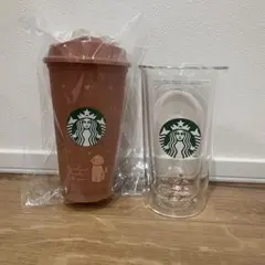 スタバ バレンタイン リユーザブルカップ ダブルウォール耐熱グラス