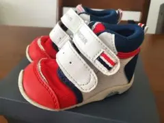 12.0cm ムーンスター MoonStar 赤・青・白 ベビーシューズ