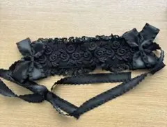 Innocent World イノワ 薔薇 レース ヘッドドレス　リボン　黒のサムネイル