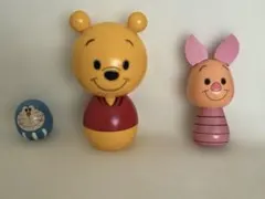 卯三郎こけし プーさん ピグレット ドラえもん
