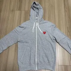 PLAY COMME des GARCONS ジップパーカー グレー　M
