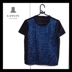 【極美品】 LANVIN ランバンコレクション カットソー Tシャツ 黒 S