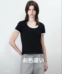アストラット2025 レディース 半袖 Tシャツ ブラック　首周り可愛い　美品のサムネイル