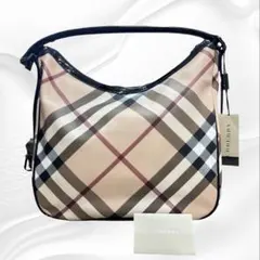 希少 BURBERRY メガチェック ワンショルダー 美品 ヴィンテージ PVC