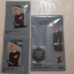 ＆TEAM ナムコ 缶バッジ＆アクリル TAKI 合計3点セット