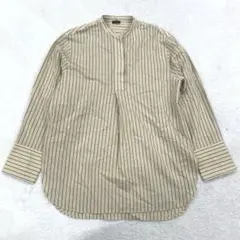 JOSEPH ストライプ バンドカラーシャツ ベージュ　サイズ36（b1 146のサムネイル