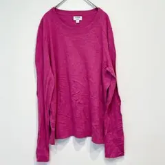 J.CREWジェイクルー TEDDIE コットン クルーネックニット ピンク L