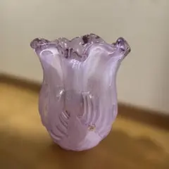 ムラーノヴィンテージ キャンドルホルダー フリル キャンドルスタンド