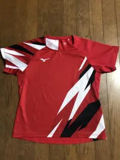 Mizuno テニス ゲームシャツ レッド