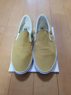 VANSイエロースリッポン☆からし、マスタード系のお色美品一度のみ使用30センチ