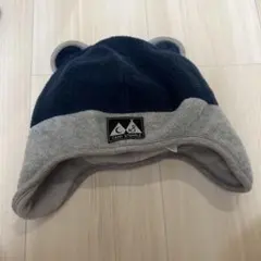 くま耳　冬用　帽子　耳当てつきのサムネイル