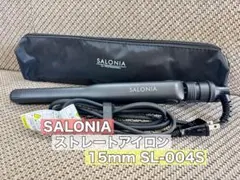 SALONIA サロニア ストレートアイロン 15mm SL-004S ブラック