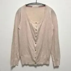 【AS KNOW AS pinky 】ベージュ カーディガン