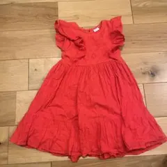 next 赤いノースリーブワンピース 5-6歳