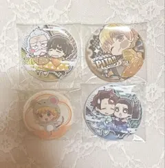 鬼滅の刃 ぴたでふぉめ ばんちょうこう 缶バッジ 我妻善逸 炭治郎＆アオイ