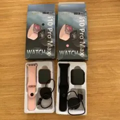 【新品】LAXASFIT i10 Pro Max スマートウォッチ 2個セット