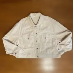 UNIQLO コーデュロイクロップドジャケット オフホワイト XXLサイズ