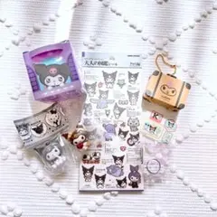 新品‼︎クロミ6点セット♡大人の図鑑シール サンリオ ガチャ カラビナ マスコット