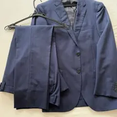 スーツセレクト セットアップ A5 ネイビー 背抜き 春夏 M ウール混
