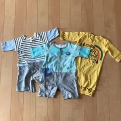 ロンパース 70、80 3点セット