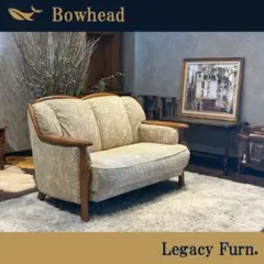 2人掛けソファ 2Pソファ ファブリック生地 アンティーク ビンテージ nZ