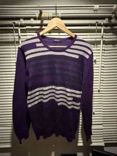 BURBERRY BLACK LABEL ストライプ ニット