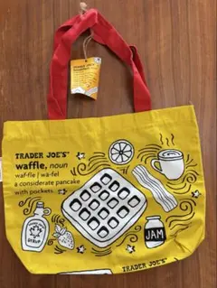 【新品未使用タグ付き】TRADER JOE'S エコバッグ ワッフル トースト
