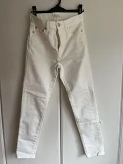 美品　PLST プラステ　レディースデニムパンツ　ホワイトS