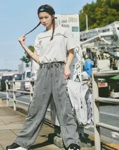 新品 Lovetoxic ドローコードデニムカーゴパンツ 150サイズ　ラブトキ