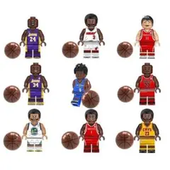 NBA バスケットボール レジェンド・プレイヤー 9体セット［C］