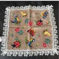 フェイラー 近沢レース　コラボタオルハンカチ　ベージュ　ハイジ　新品FEILER