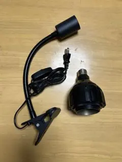 HaruDesign製クリップ式アームとPuxiGrow製 植物育成LEDライト