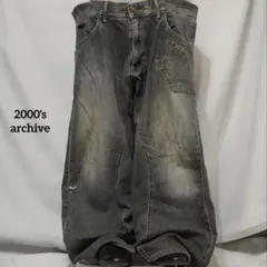 2000's archive grunge buggy denim y2k